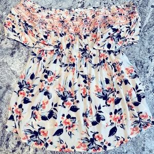 Maurice’s off-the-shoulder top, SZ2, floral